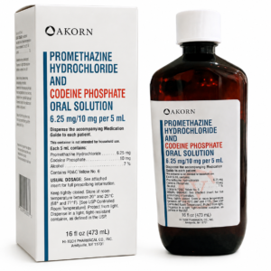Akorn brand liquid amber suspension bottle with a secure closure cap